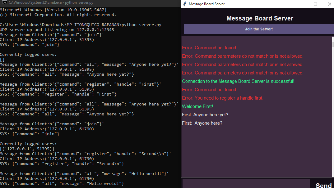 Message Board System